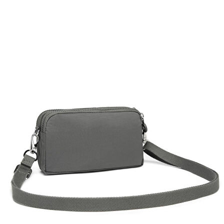 Smart Bags Mini Boy Postacı Çantası ve Cüzdanı Krinkıl Kumaş 1112