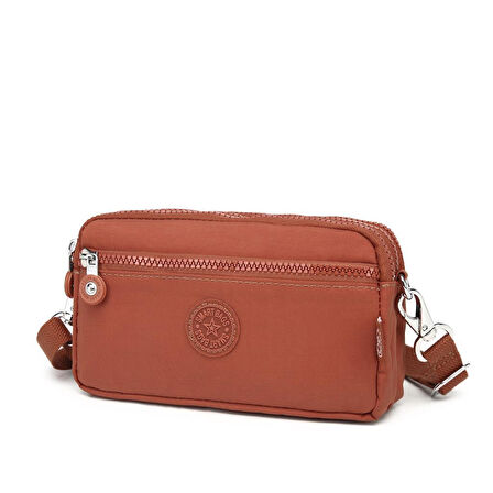 Smart Bags Mini Boy Postacı Çantası ve Cüzdanı Krinkıl Kumaş 1112
