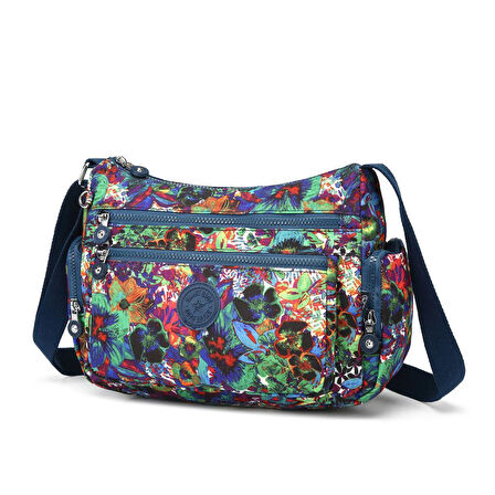Krinkıl Kumaş Kadın Postacı Çantası Smart Bags 1115 Petunia