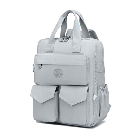 Büyük Boy Krinkıl Kumaş Sırt Çantası Smart Bags 1175
