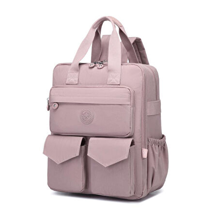 Büyük Boy Krinkıl Kumaş Sırt Çantası Smart Bags 1175