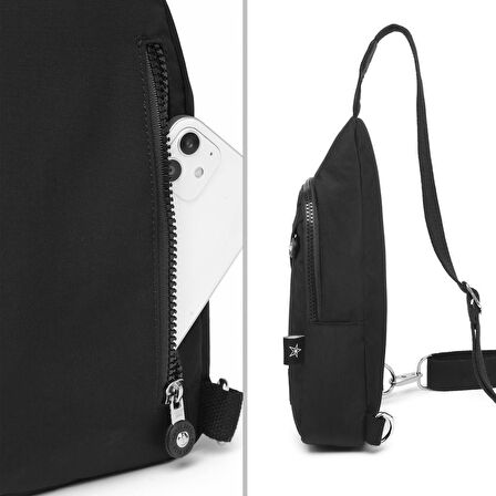 Smart Bags Krinkıl Kumaş Bodybag Postacı Çantası Kadın 1239