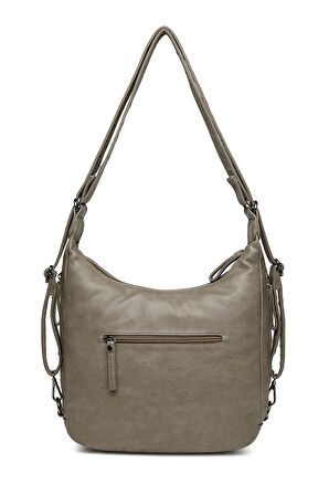 Yıkama Deri Hem Sırt Hem Omuz Kadın Çantası 21-K Barcelona 1930