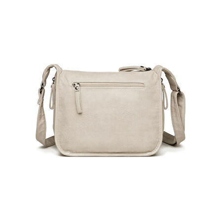 Yıkama Deri Postacı Askılı Kadın Çantası 21-K Barcelona 1934