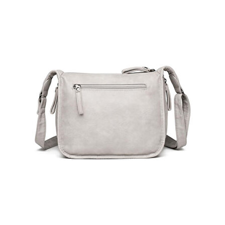 Yıkama Deri Postacı Askılı Kadın Çantası 21-K Barcelona 1934