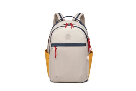 SMARTBAGS BÜYÜK BOY UNİSEKS SIRT ÇANTASI 2022-3182 BEJ HARDAL LACİ