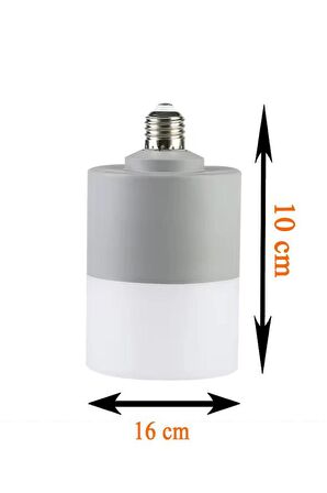 Zmr 30W Oval Torch Led Ampul 6500K Beyaz Işık Dekoratif Jumbo Led Lamba