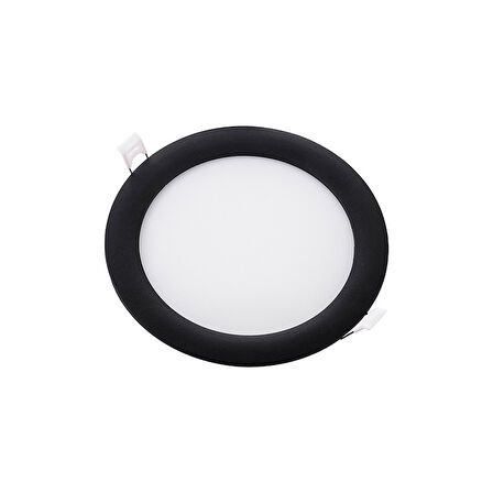 ZMR Panel Spot Siyah Kasa Beyaz Işık 6500K 12W