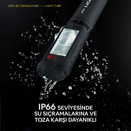 Taşınabilir Kamp Led Lambası, Solar Panelli Light Tube, İP66 Tüm Ortam Kullanımlarına Uygun