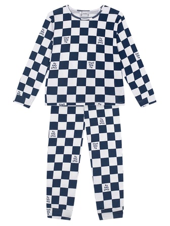 Organik Lacivert No Bad Days Erkek Çocuk Pijama Takımı