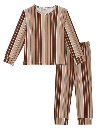 Organik Pembe Uzun Kollu Kız Çocuk Pijama Takımı