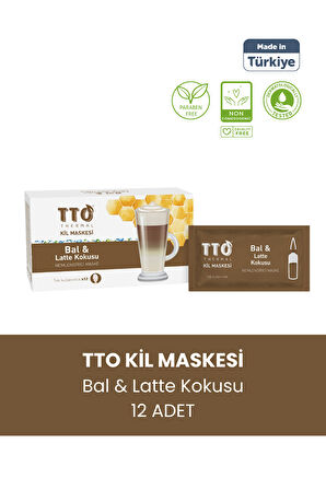 TTO Thermal Kil Maskesi Bal Ve Latte Kokusu Nemlendirici Maske