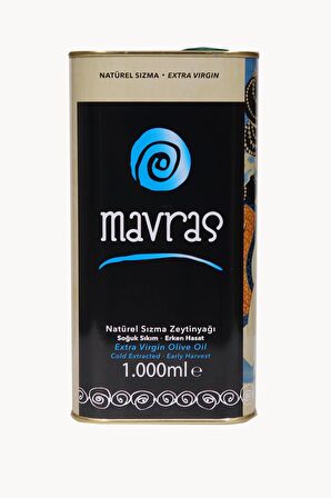 Mavras Erken Hasat Natürel Sızma Zeytinyağı 1 lt