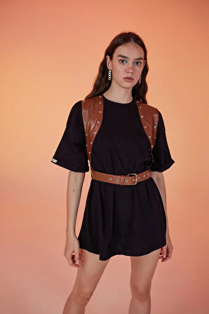 Vest Kemer Kahverengi