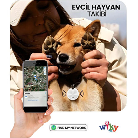 Wiky Tag Çocuk Smart Airtag  - Akıllı Konum Takip Cihazı Mavi (APPLE UYUMLU)