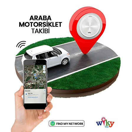 Wiky Tag Çocuk Smart Airtag  - Akıllı Konum Takip Cihazı Mavi (APPLE UYUMLU)