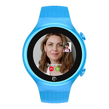 Wiky Watch 5S Akıllı Çocuk Saati - Görüntülü Arama, Gps, Sos, Sağlık Takibi, Güvenli Alan Mavi