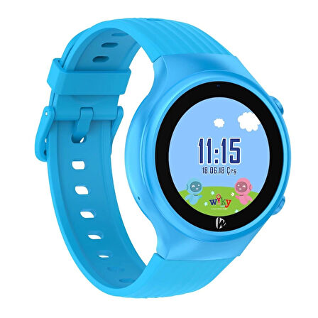 Wiky Watch 5S Akıllı Çocuk Saati - Görüntülü Arama, Gps, Sos, Sağlık Takibi, Güvenli Alan Mavi