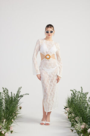 Markano Adeline Elbise Beyaz