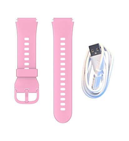 Wiky Watch 5 Plus Kasa Kordon Pembe Set + Adaptör & Şarj Kablosu