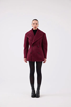 Belden Oturmalı Kaşe Desiree Kaban Bordo