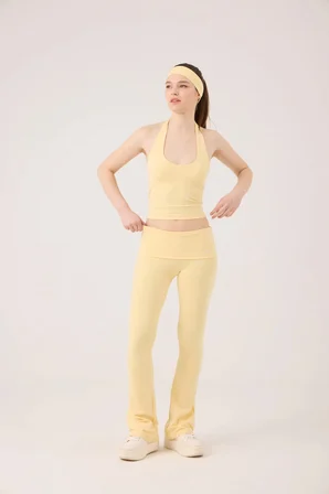 Boyundan Askılı Ellen Büstiyer Sarı
