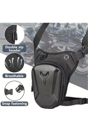 22cm Kabuk Su Geçirmez Bel Bacak Omuz Scooter Bisiklet Motorcu Bacak ve Çapraz Çanta