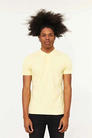 CAZADOR 4613 A.SARI POLO YAKA T-SHIRT