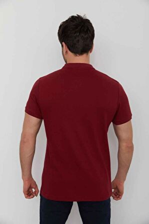 CAZADOR CAZ 4613 BORDO POLO YAKA T-SHIRT