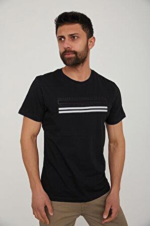 CAZADOR BASKILI BİSİKLET YAKA t-shirt