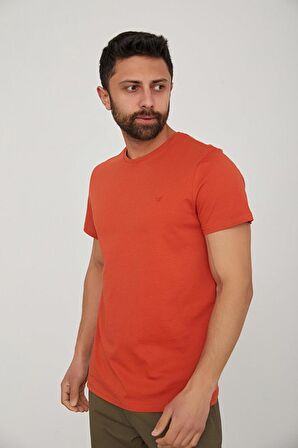 CAZADOR BİSİKLET YAKA DÜZ RENK T-SHIRT