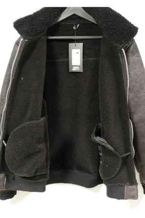 ERKEK YAKASI KÜRKLÜ DERİ MONT CDR 1036
