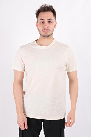 Cazador 4602 Erkek Bisiklet Yaka Flamlı T-Shirt