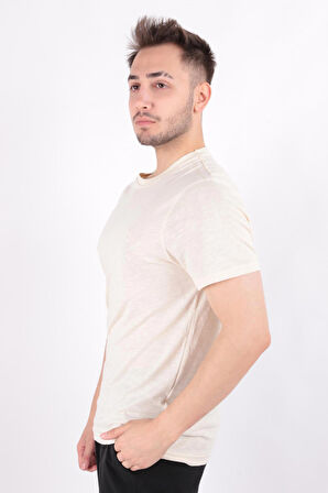 Cazador 4602 Erkek Bisiklet Yaka Flamlı T-Shirt