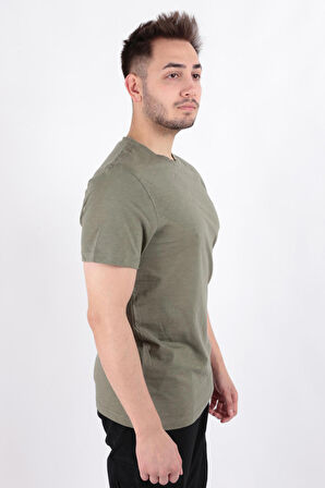 Cazador 4602 Erkek Bisiklet Yaka Flamlı T-Shirt