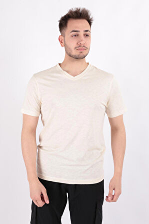 Cazador 4601 Erkek V Flamlı T-Shirt