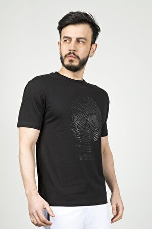 Cazador Erkek B.Yaka t-shirt Oversize Siyah 
