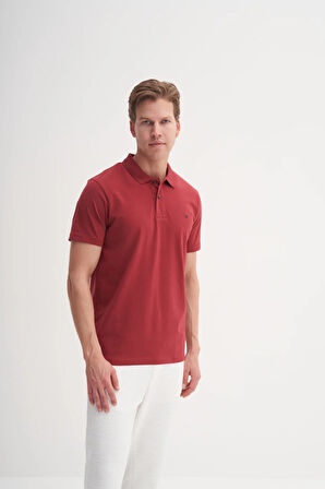 CAZ 4615 POLO YK.LCY SÜP. t-shirt BORDO