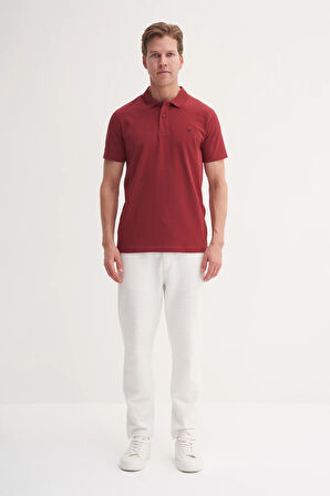 CAZ 4615 POLO YK.LCY SÜP. t-shirt BORDO