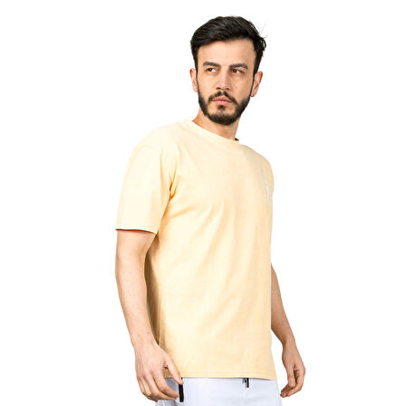 Erkek Baskılı Bisiklet Yaka T-Shirt 24YCEEO04084