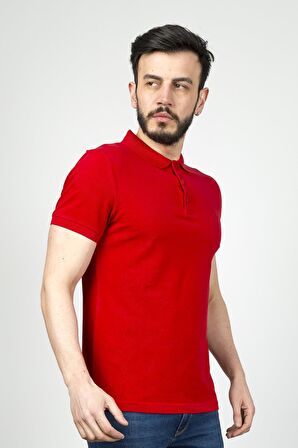 Cazador Erkek P.Yaka  K.Kol  T-shit Kırmızı