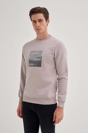 CAZ 5066 3 İPLİK SWEAT 24KCEEO05066 GRİ