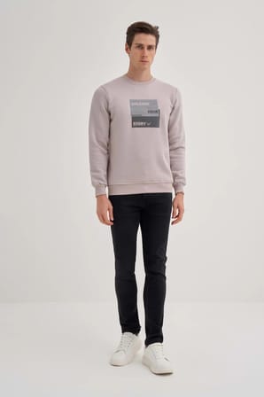 CAZ 5066 3 İPLİK SWEAT 24KCEEO05066 GRİ