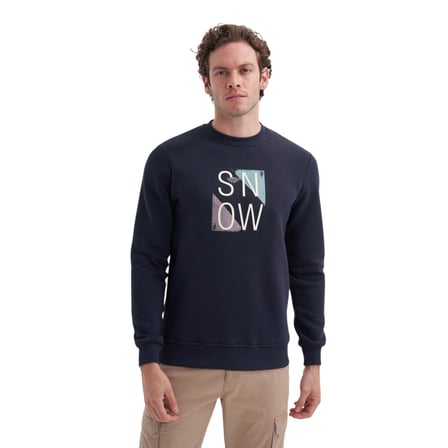 Slim Fit Örme Erkek Sweatshirt