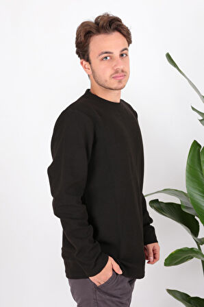 Cazador 5153 Erkek Waffle Sweatshirt