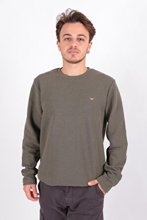 Cazador 5153 Erkek Waffle Sweatshirt