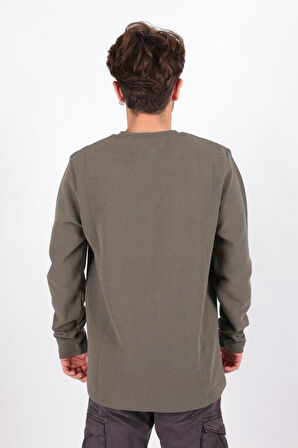 Cazador 5153 Erkek Waffle Sweatshirt