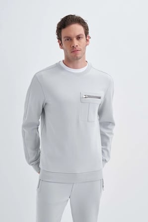 Caz 5219 Interlok Sweat 24kceeo05219 A.gri