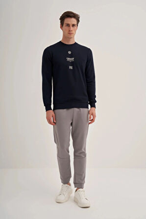 Cazador 3 iplik Erkek Lacivert Sweatshirt 5222