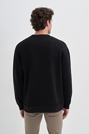 Cazador ERKEK OS CAZ 5229 3 İPLİK SWEAT SIYAH
